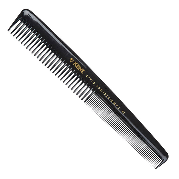 kent brushes Cutting Comb 180mm Shallow Teeth Thick/Fine Hair