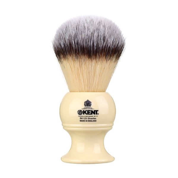 Kent Brushes Extra Large Synthetic Ivory White Shaving Brush