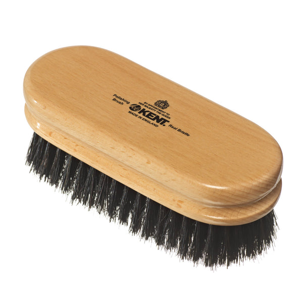 kent brushes Finest Pure Black Bristle Shoe Polishing Brush