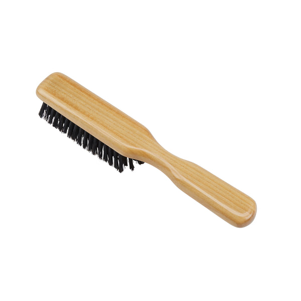 Kent Brushes Handmade Satinwood Pure Black Bristle Hairbrush