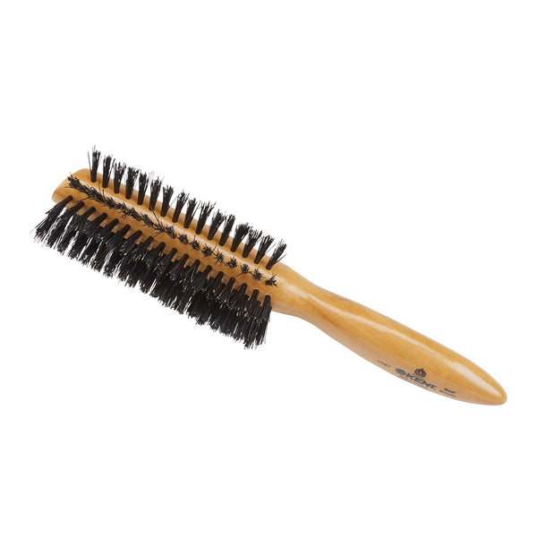 Kent Brushes Handmade Satinwood Pure Bristle Half Round Hairbrush