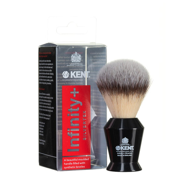 kent brushes Infinity Plus Black Synthetic Shaving Brush