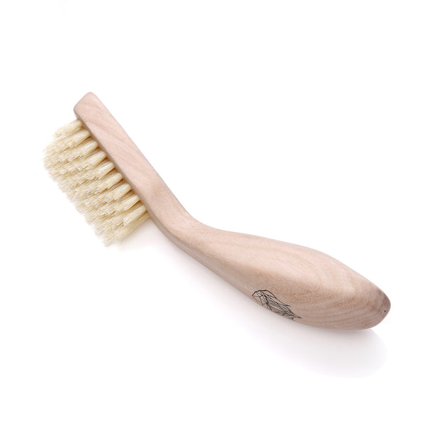 Kent Brushes Wooden Left Handed Beard Brush