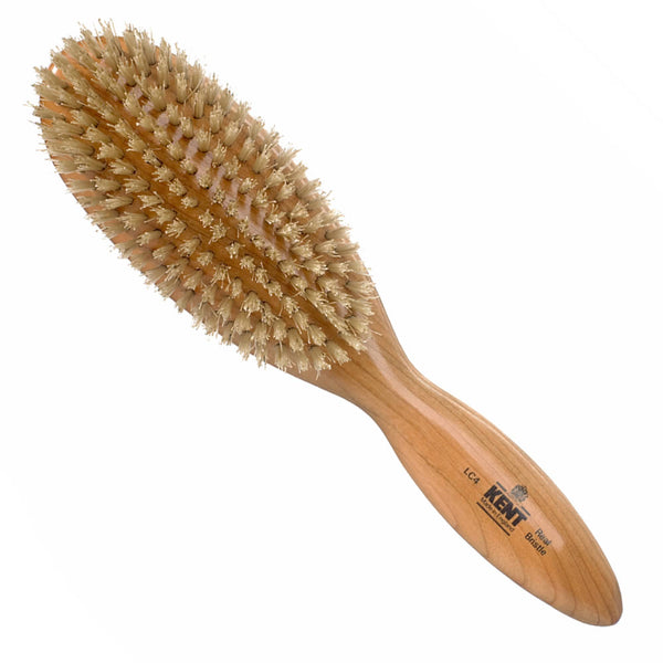 kent brushes Ladies Finest Cherrywood Pure White Bristle Oval Brush