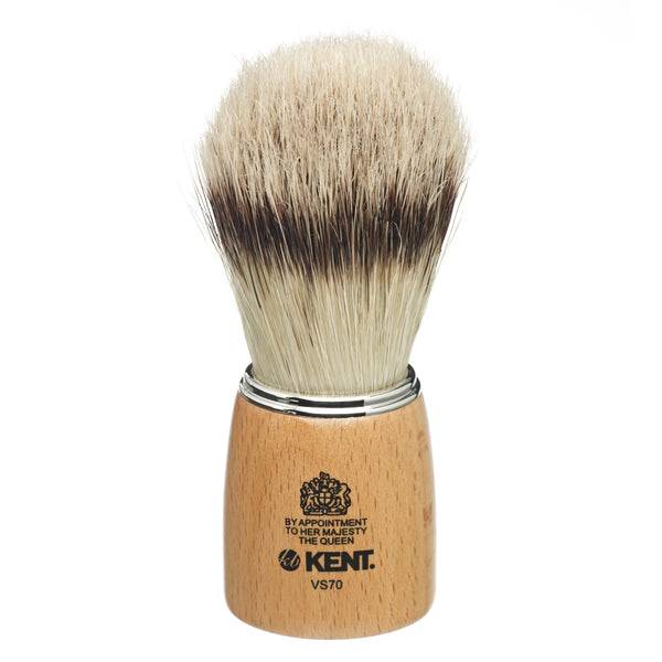 kent brushes Large Wooden Socket Badger Effect Bristle Shaving Brush