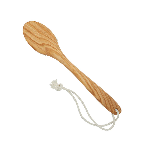 Kent Brushes Luxury Ash Pure White Bristle Bath Brush With Fixed Head