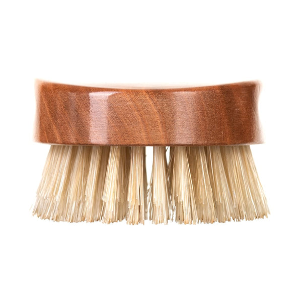 Kent Brushes Mens Finest Cherrywood Pure White Bristle Oval Travel Brush