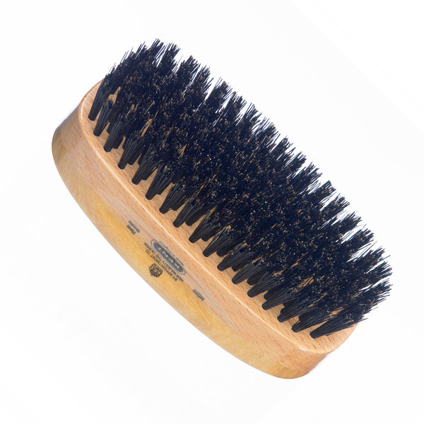 Kent Brushes Mens Finest Satinwood Pure Black Bristle Rectangular Brush