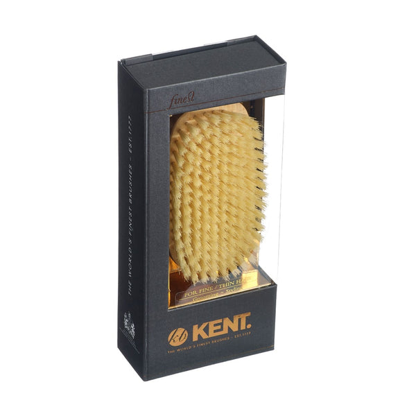 Kent Brushes Mens Finest Satinwood Pure Soft White Bristle Rectangular Brush