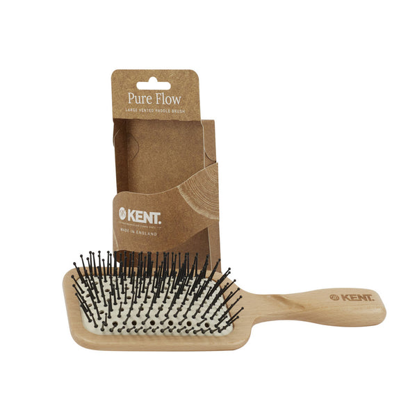 Kent Brushes Pure Flow Large Vented Fine Quill Paddle Brush