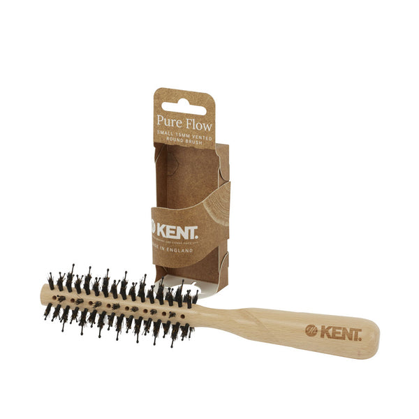 Kent Brushes Pure Flow Small Vented 44mm Bristle Nylon Mix Round Brush
