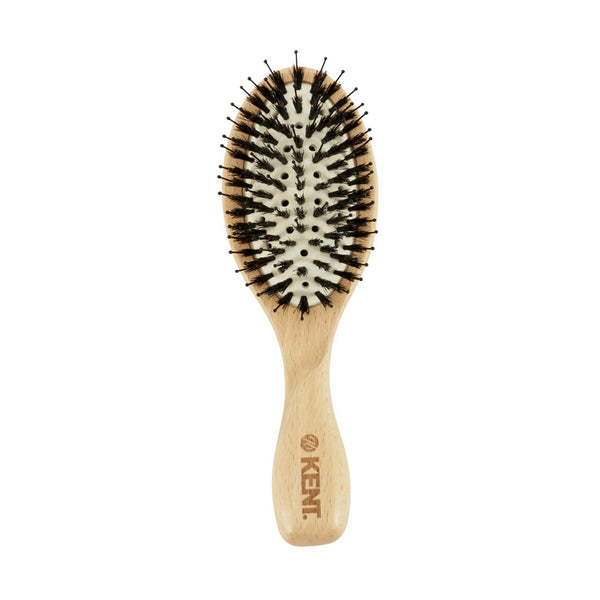 Kent Brushes Pure Flow Vented Oval Cushion Bristle Nylon Mix Hairbrush