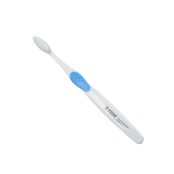 kent brushes Silver-infused Medium Toothbrush in Blue