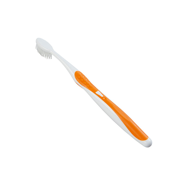 Kent Brushes Silver-infused Medium Toothbrush In Orange