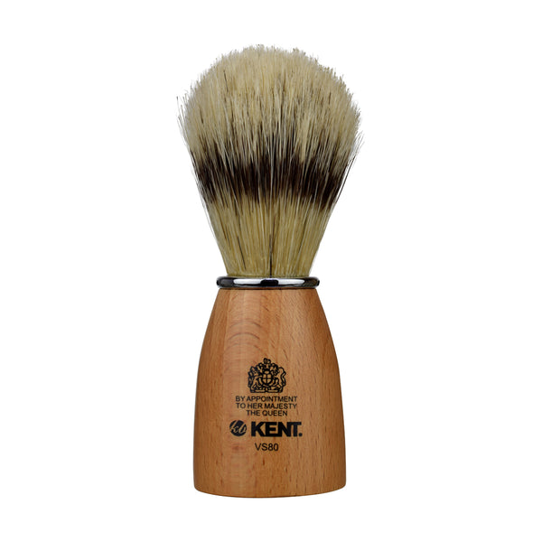 Kent Brushes Small Wooden Socket Badger Effect Bristle Shaving Brush