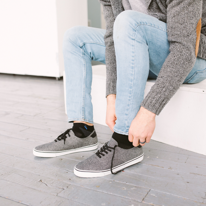 Kentwool Men's Monochrome Classic Ankle Black