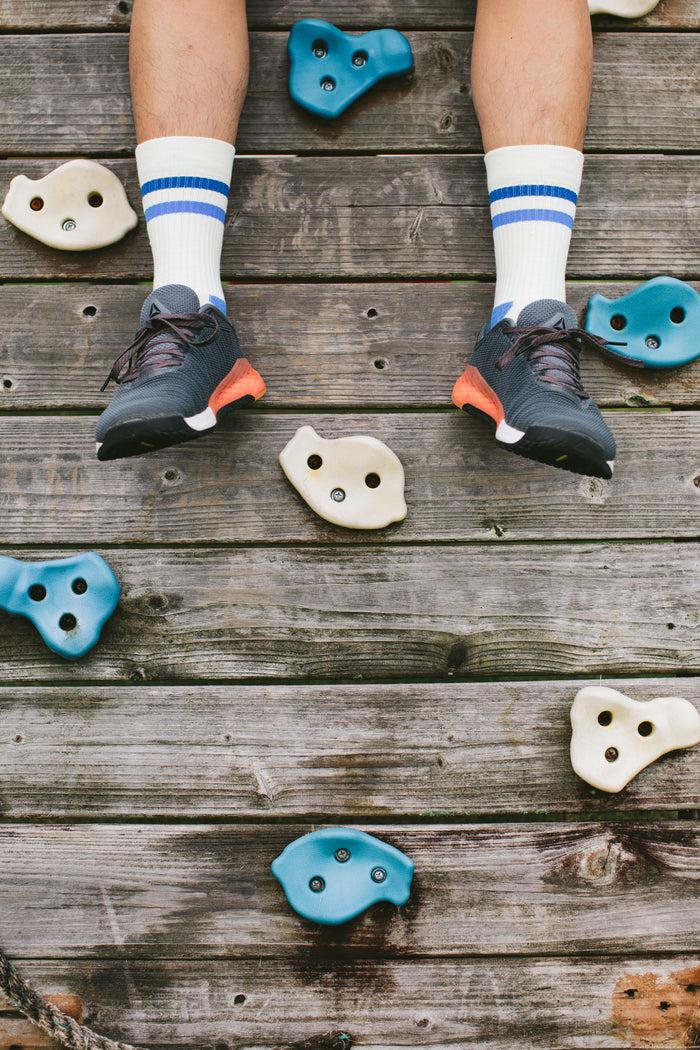 Kentwool Men's Retro Crew Green Stripe