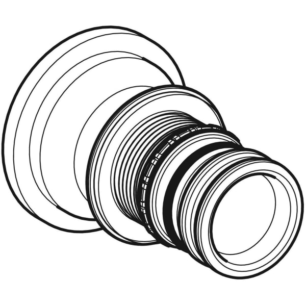 Keramag Flanged Stub With Pressing Nipple For Geberit Mepla Loose Flanges PN 6 And PN 10/16