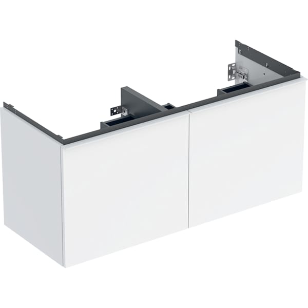 keramag Geberit Acanto cabinet for double washbasin with two drawers and two internal drawers