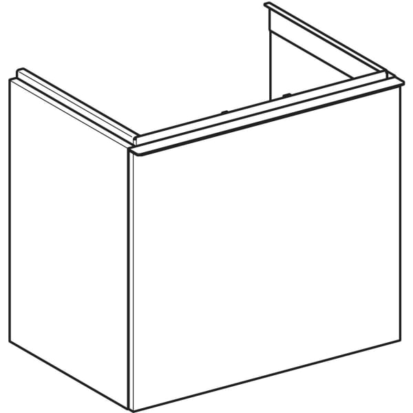 Keramag Geberit Acanto Cabinet For Washbasin With One Drawer And One Internal Drawer Small Projection