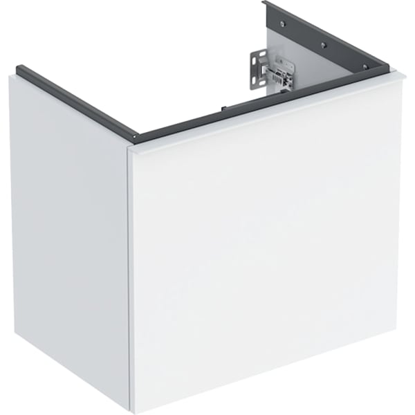 keramag Geberit Acanto cabinet for washbasin with one drawer and one internal drawer small projection