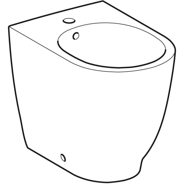 Keramag Geberit Acanto Floor-standing Bidet Back-to-wall Shrouded