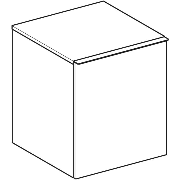 Keramag Geberit Acanto Low Cabinet With One Drawer And One Internal Drawer