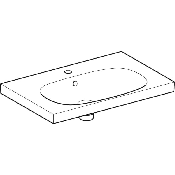 Keramag Geberit Acanto Washbasin With Shelf Surface