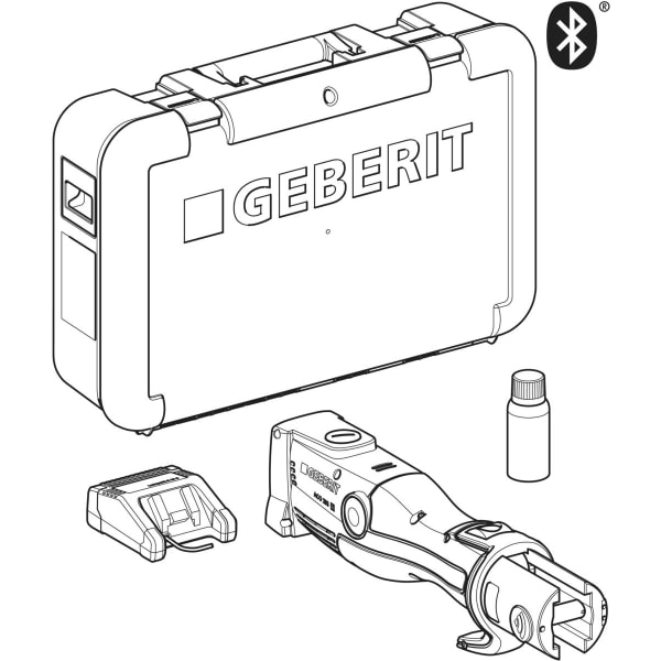 Keramag Geberit ACO 203plus Pressing Tool [2] 125 V Without Battery In Case