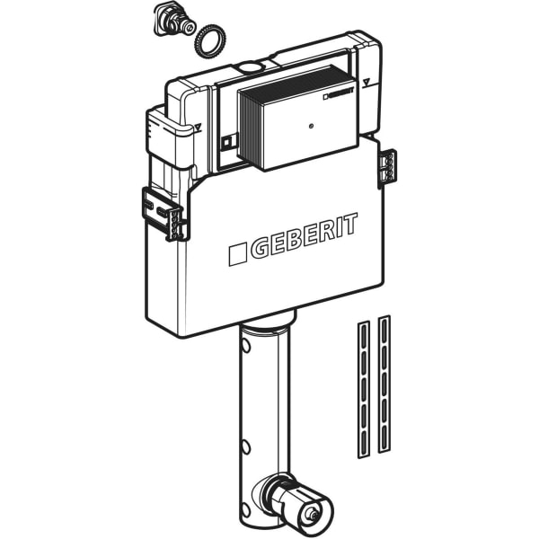 Keramag Geberit Alpha Concealed Cistern 12 Cm 4.5 / 3 Litres Installation Height 109 Cm