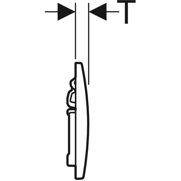 Keramag Geberit Alpha01 Actuator Plate Round Dual Flush