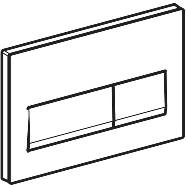 Keramag Geberit Alpha50 Actuator Plate Square Dual Flush