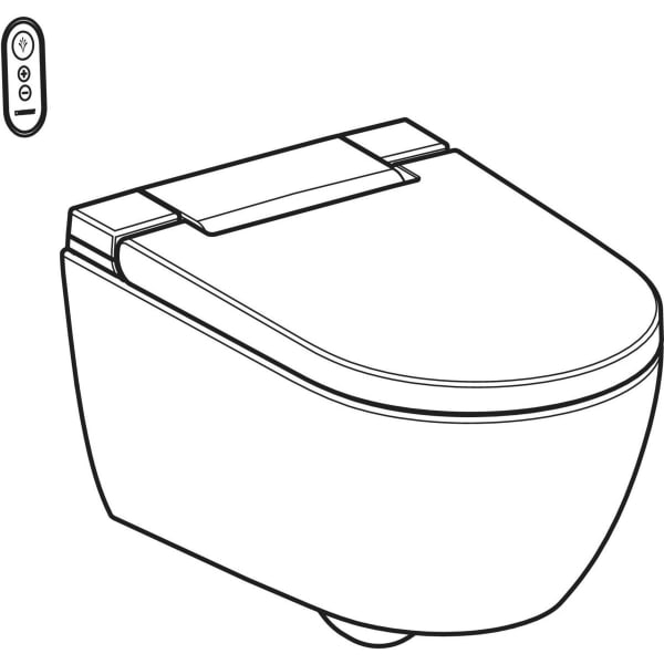 Keramag Geberit AquaClean Alba WC Complete Solution Wall-hung WC