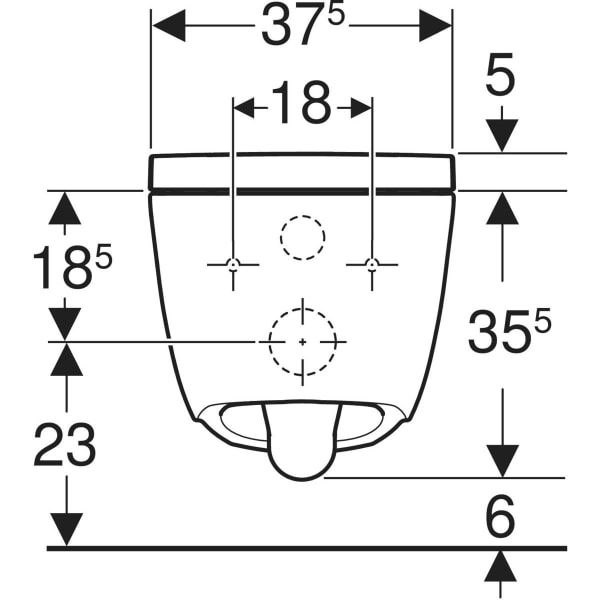 Keramag Geberit AquaClean Alba WC Complete Solution Wall-hung WC
