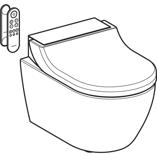 Keramag Geberit AquaClean Tuma Comfort WC Complete Solution Wall-hung WC