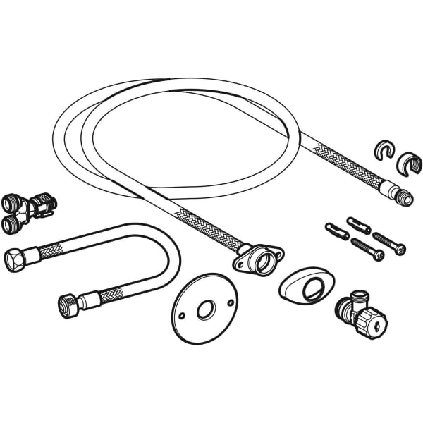 Keramag Geberit AquaClean Water Supply Connection Set For Concealed Cisterns 8 / 12 Cm