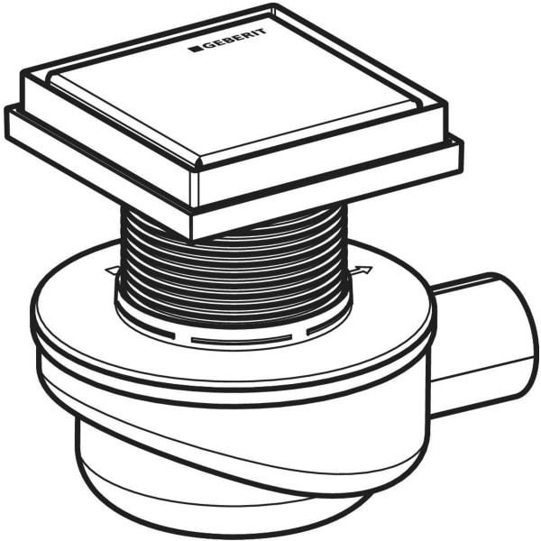Keramag Geberit Aquorea Floor Inlet Tile-bearing Grating 12 X 12 Cm
