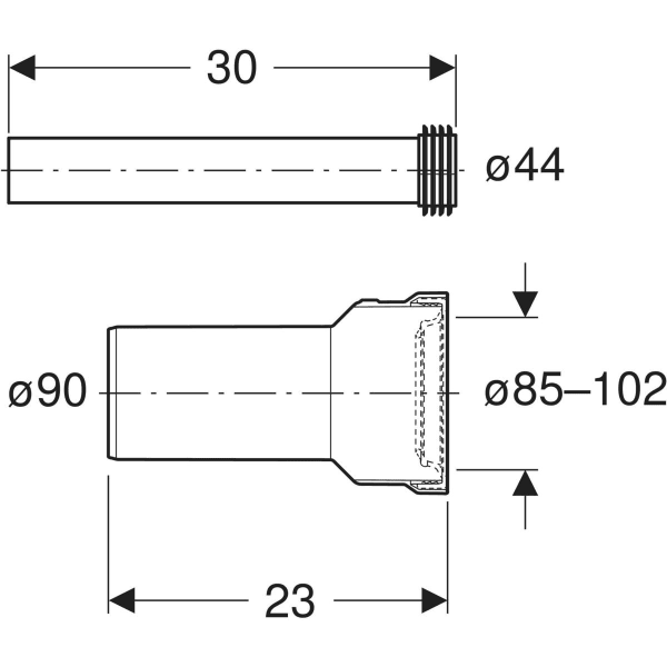 Keramag Geberit Bambini Connection Set For WC For Children