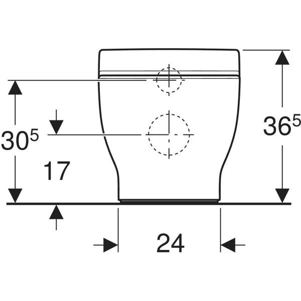 Keramag Geberit Bambini Floor-standing WC For Children Washdown Rimfree For WC Seat