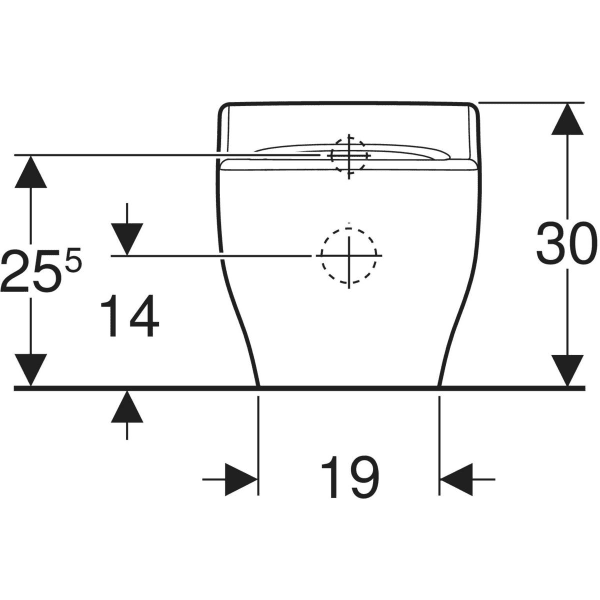 Keramag Geberit Bambini Floor-standing WC For Small Children Washdown Rimfree