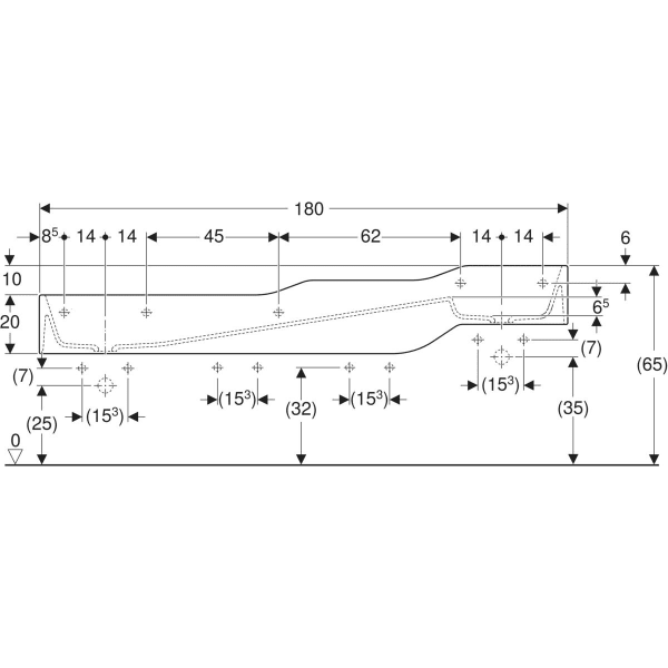 Keramag Geberit Bambini Play And Washspace With Four Washbasin Areas Lower Sink On The Left