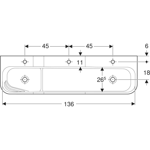Keramag Geberit Bambini Play And Washspace With Three Washbasin Areas Lower Basin On The Right