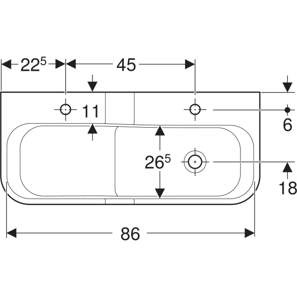 Keramag Geberit Bambini Play And Washspace With Two Washbasin Areas Lower Basin On The Right