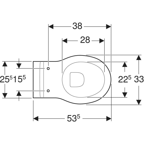 Keramag Geberit Bambini Wall-hung WC For Children Washdown For WC Seat