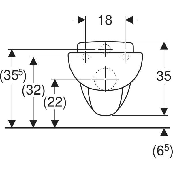 Keramag Geberit Bambini Wall-hung WC For Children Washdown For WC Seat