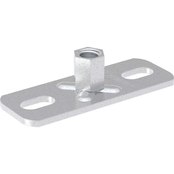 keramag Geberit base plate rectangular two-hole with threaded socket M8 / M10