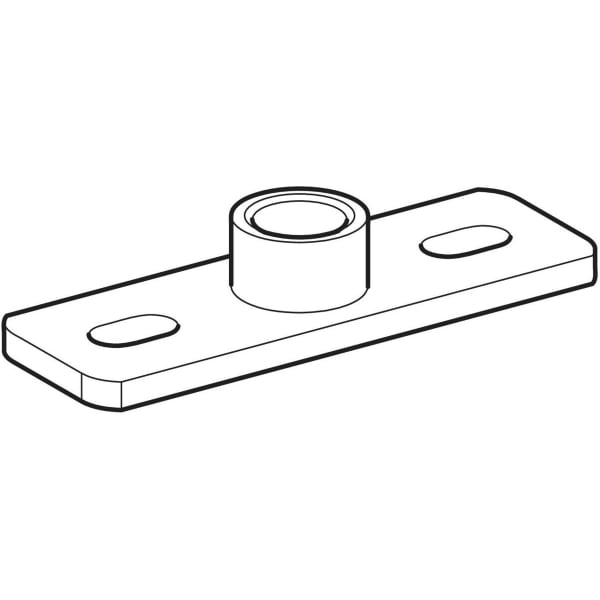 Keramag Geberit Base Plate Rectangular Two-hole With Threaded Socket G