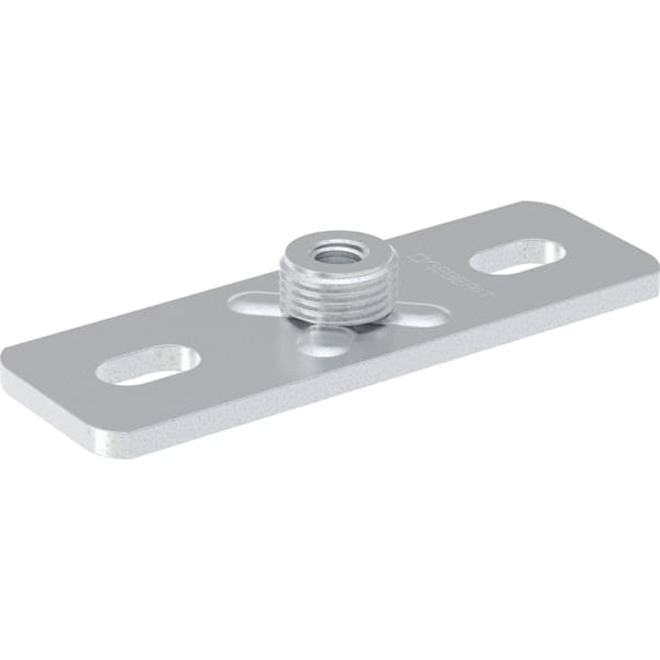 keramag Geberit base plate rectangular two-hole with threaded socket M10 / G 1/2"