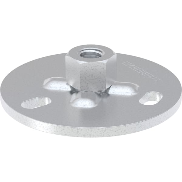 keramag Geberit base plate round three-hole with threaded socket M10