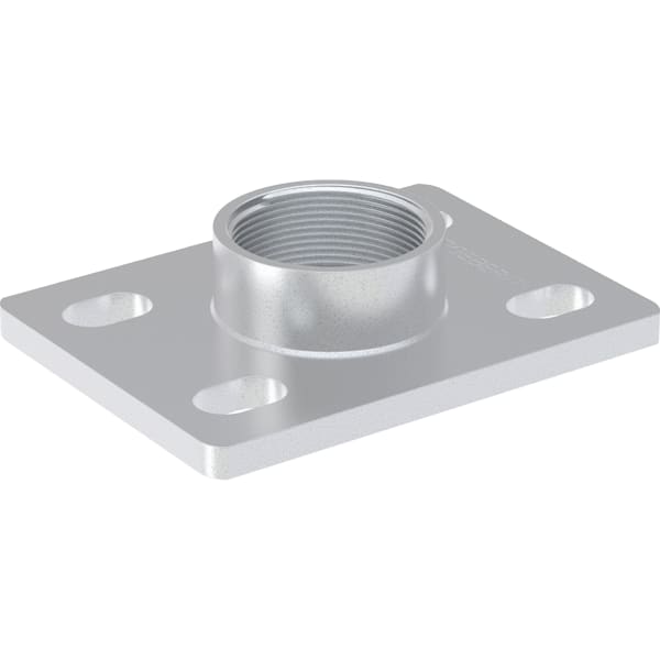 keramag Geberit base plate square four-hole with threaded socket G